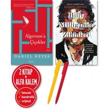 İnkılap Kitabevi Alfa Kalem+Algernon’a Çiçekler+Billy Milligan’ın Zihinleri+Daniel Keyes 2 Kitap+Yeni+Roman Öykü