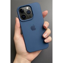 ProNorth Iphone 15 PRO Uyumlu Kılıf Logolu Lansman Soft Yumuşak Içi Kadife Silikon Kapak