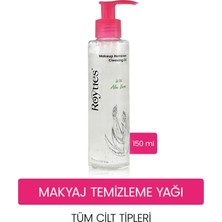 Royues Göz Yakmayan Makyaj Temizleme Yağı 150 ml Aloe Vera İçerikli Tüm Cilt Tipleri İçin Arındırıcı