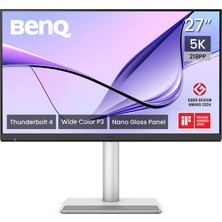 BenQ BennQ MA270S 27'' IPS 5K HDMI Thunderbolt 4 USB HDR MacBook Pro Ve MacBook Air Destekli Ergonomic Nano Gloss Monitör