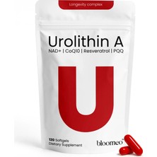 Bloomeo Urolithin A Nad Resveratrol COQ10 Ubiquinone Pqq  5-In-1 120 Softgels