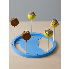 MurayTekno Cake Pops Standı Mavi Lolipop Kek Standı Şekerleme Sunum Standı Dekoratif Organizer