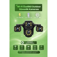 Harvox 3 Hareketli Wifili Sesli Görüşmeli Güvenlik Kamerası Su Geçirmez Gece Görüşlü Alarmlı Akıllı Kamera