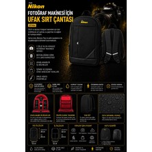 Pdx Fotoğraf Makinesi Sırt Çantası | For Nikon | Siyah