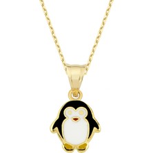 Altın Sepeti Altın Minik Penguen Kolye