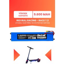 Electroll Red Bull Racing - Race T.2 Uyumlu Batarya (Yüksek Kapasite) 36V 9.600MAH Elektrikli Scooter Bataryası