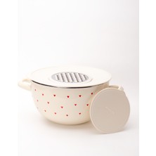 Emaylab Cupid Emaye Rendeli Karıştırma ve Salata Kabı 26 cm 5 Litre (Ocağa Da Koyulabilir)