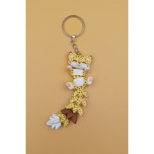 Rodopiva Uzun Kuyruk Serisi Çıta Figürlü Hareketli Anahtarlık (Büyük BOY-12CM) - Çanta Süsü Charm