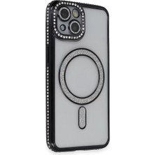 Prativas Iphone 13 Kılıf Joke Simli Magneticsafe Kılıf - Siyah