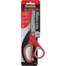 Scotch Çok Amaçlı Makas 8 İnç 1 Adet Kırmızı Ergonomik Tasarım ile Kolay Kullanım (1428)