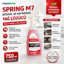 Maya Kimya Spring M7 Bitkisel ve Hayvansal Yağ Çözücü 750 ml