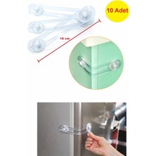 Demet Home Demethome Çocuk Bebek Güvenlik Çekmece Dolap Kapak Kilidi - 10 Adet