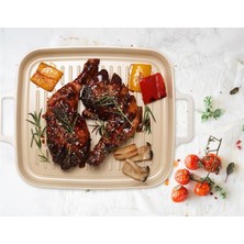Neoflam Fika Dikdörtgen Alüminyum Grill Tava 28 cm