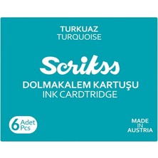 Scrikss Dolma Kalem Kartuşu Turkuaz