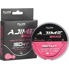 Fujin Ajime Braid Pink İp Misina 4x 150 mt 0.06 mm Pembe Renk Yüksek Hassasiyet