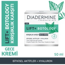 Diadermine Lift+ Botology Kırışıklık Karşıtı Gece Kremi Hyaluronik Asit İçerikli 50 ml