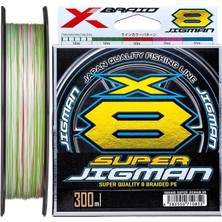 YGK XBraid X013 Super Jigman PE X8 300 Mt Multicolor İp Misina