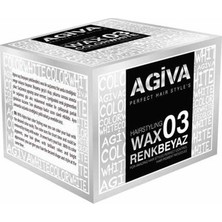 Agiva Saç Şekillendirici ve Renklendirici Wax Beyaz 120 gr