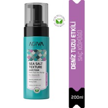 Agiva Deniz Tuzu Saç Köpüğü –Dolgun ve Parlak Görünen Saçlar 250 ml