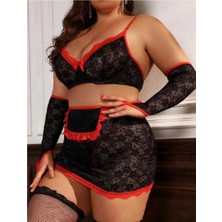 TKÇ Tkcls- Fantazi Seksi Dantel Babydol Fantezi Gecelik (Çorapsız) IEG9233