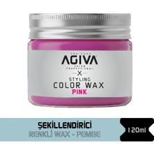 Agiva Saç Şekillendirici ve Renklendirici Wax Pembe 120 gr
