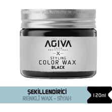 Agiva Saç Şekillendirici ve Renklendirici Wax Siyah 120 gr