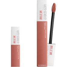 Esranın Dünyası Maybelline New York Super Stay Matte Ink Likit Mat Ruj - 65 Seductress (Nude) & Mini Super Stay Matte Ink Likit Mat Ruj 65 Seductress Makyaj Seti