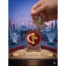 2026 Dünya Kupası Özel Seri Türkiye Ay Yıldız 3D Tasarım Anahtarlık - Taraftar Koleksiyonu
