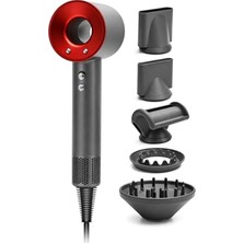 Esranın Dünyası Ionizerpro 5 Başlıklı Iyonizerli Plazma Saç Kurutma Makinesi 2300W – Hızlı Kurutma, 4x Iyon Bakım, Soğuk Hava, 3 Isı 2 Hız Ayarlı Profesyonel Fön Makinesi, Askı Aparatı Dahil 2026 Model (Kırmızı)