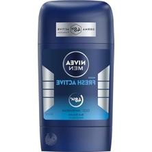 Esranın Dünyası Nıvea Men Erkek Stick Deodorant Fresh Active 50 Ml, Ter ve Ter Kokusuna Karşı 48 Saat Deodorant Koruması, Okyanus Özleri,alüminyum Içermez