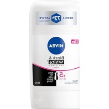 Esranın Dünyası Nıvea Kadın Stick Deodorant Black&white Invisible Clear 72 Saat Anti-Perspirant Koruma, 50 ml