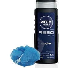 Esranın Dünyası Men Erkek Deep Dimension Duş Jeli 500ML, 3'ü1 Arada Vücut Bakım, Vücut Saç ve Yüz, Banyo Lifi Hediye