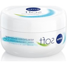 Esranın Dünyası Nıvea Soft Nemlendirici Bakım Kremi 100 Ml, El,yüz,vücut Kremi, 48 Saat Nemlendirme,jojoba Yağı,e Vitamini,paraben Içermez
