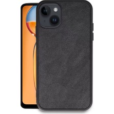 Paxteks Newface Apple iPhone 15 Kılıf Aras Deri Kapak - Siyah