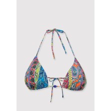 Mavi Renkli Üçgen Bikini Üstü 1914064-28319