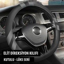 Store Hyundai I10 2015 Uyumlu Elit Geçmeli Direksiyon Kılıfı  - Kokusuz Füme