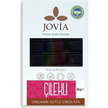 Jovia Organik Çikolata - Sütlü Çilekli 85GR