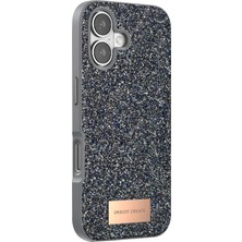 Nemere Mey Ithalat®   iPhone 17 Bright Simli Kapak - Gümüş
