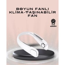Nemere İthalat Giyilebilir Sessiz Fan | 224G Hafif, Bladeless Güvenli Tasarım, 5 Vitesli Soğutma, USB Şarjlı F