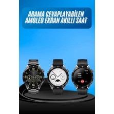 Nemere İthalat Amoled Ekran 3 Kordonlu Akıllı Saat 5.0 Bluetooth Bağlantılı Android ve Ios Uyumlu Nemere Ith