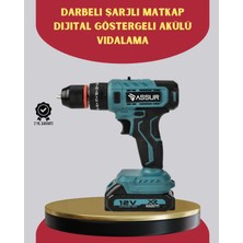 Marsilyan 18 Parça Dijital Matkap Seti Çift Bataryalı