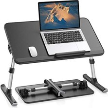 Esranın Dünyası Bix  AL30 Ayarlanabilir Laptop Standı Ergonomik Tasarım 17 Inç Uyumlu Taşınabilir Masa Siyah