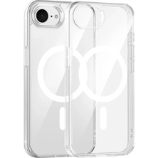 Fuchsia Urr iPhone 16E Crystal Clear Magsafe 3in1 Ekran Koruyucu ve Kamera Lens Set - Şeffaf