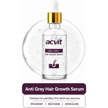 Acvit Anti Grey Hair Growth Serum - Beyaz Saç ve Dökülme Kontrolü - Saç Derisini Güçlendirme – 30 ml