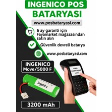 ingenico MOVE/5000F ve Iwe 280 Orijinal Pos Bataryası Pili 6 Ay Garantili 3200 Mah Güvenlik Devreli %15 Daha Yüksek Kapasiteli