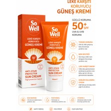 So Well Leke Karşıtı Güneş Kremi 100 ml Spf 50+  – Uva & Uvb Koruyucu Nemlendirici Bakım Kremi