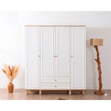 Vow Home Living Tindra Gardırop 4 Kapaklı