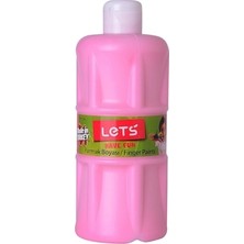 Let's 500 ml Pembe Parmak Boyası Yıkanabilir Renkler ile Çocuklar İçin Eğlenceli Boyama