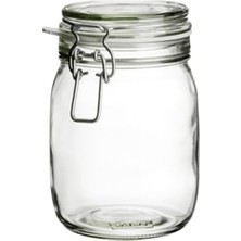 Esranın Dünyası Kavanoz Hava Geçirmez Kilitli Kapağa Sahiptir Contalı Aroma Koruyucu A Kalite 1 Lt 17X12 cm