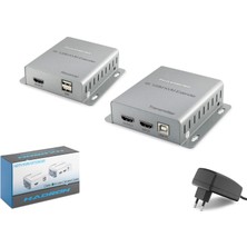 İlkyaz Fashion HDMI Kvm Extender 4K Loop-Out 120 M - Gümüş HDX1363